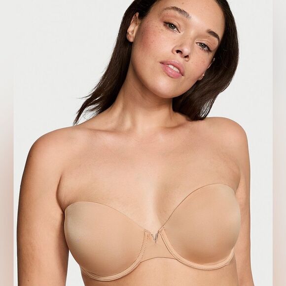 Victorias Secret BARE Illusions Lightly Lined Smooth Strapless Bra - Picture 1 of 13